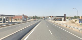 La maquinaria robada fue interceptada en la A-, a la altura de la localidad burgalesa de Villalmanzo. (Foto: Google Maps)