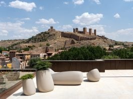 El castillo de Molina de Aragón, desde el parador de turismo.