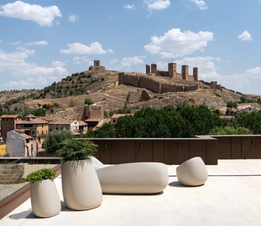 El castillo de Molina de Aragón, desde el parador de turismo.