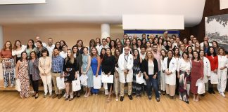 Entrega de certificados a los residentes en el Hospital de Guadalajara en septiembre de 2024. (Foto: SESCAM)