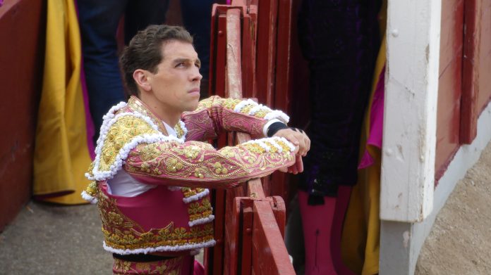 Ginés Marín en el callejón del coso de Las Cruces, en Guadalajara, en septiembre de 2024. (Foto: La Crónic@)