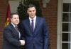 «Calabazas» de Sánchez a García-Page: las elecciones generales serán después de locales y autonómicas García-Page y Pedro Sánchez en los momentos previos a su único encuentro hasta la fecha en Moncloa, el 15 de octubre de 2018.