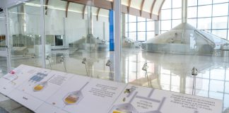 Interior de las instalaciones de Mahou en Alovera.