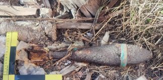 La guerra pasó por Fuentenovilla y aún afloran obuses sin explotar Granada de mortero aparecida en Fuentenovilla y desactivada en octubre de 2024. (Foto: Guardia Civil)