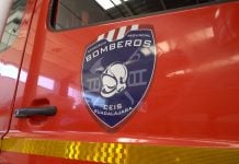 La única incidencia por la tormenta de la madrugada, en Alovera bomberos