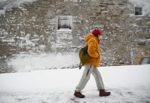 Aviso amarillo por nieve este martes en Guadalajara