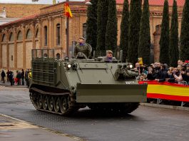 Vehículo del Ejército en Guadalajara.