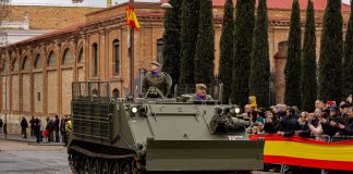 Vehículo del Ejército en Guadalajara.