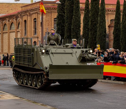 Vehículo del Ejército en Guadalajara.