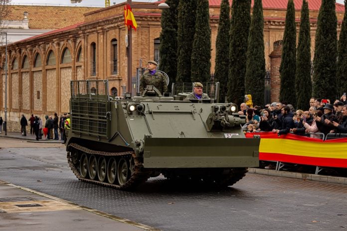 Vehículo del Ejército en Guadalajara.