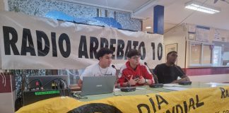 "Radio Arrebato", durante una actividad en el instituto Brianda de Mendoza.