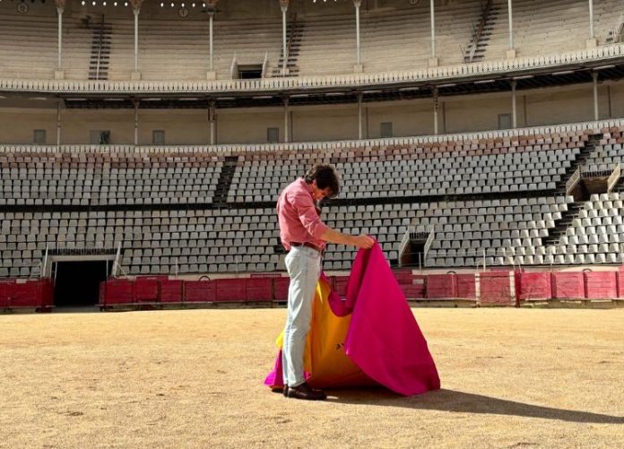 Juan Ortega, sobre el ruedo de la Monumental de Barcelona.