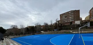 Pistas del Barranco del Alamín en febrero de 2025.