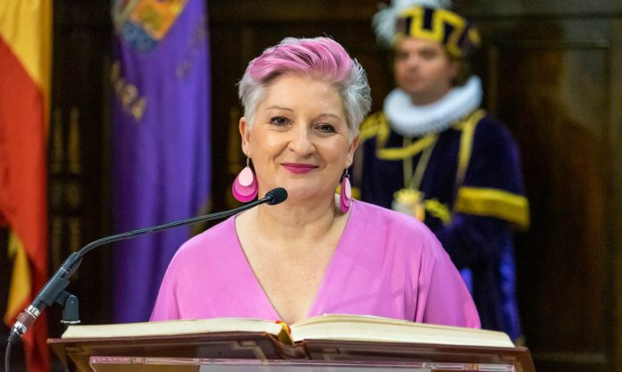 Rosa García, en su toma de posesión como diputada provincial.