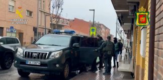 Un momento de esta operación contra el yihadismo en España que se ha saldado con tres detenidos en Castilla-La Mancha.