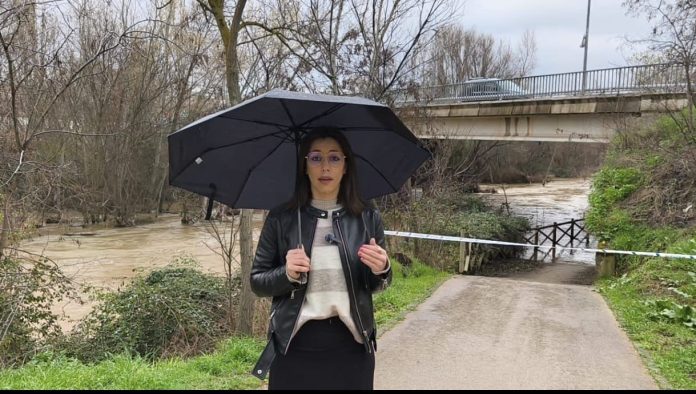 Lucía de Luz, a pie de río Henares el 7 de marzo de 2025.