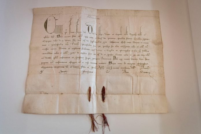 Bula de Clemente VI, perdida durante casi un siglo y devuelta a Sigüenza el 4 de marzo de 2025.