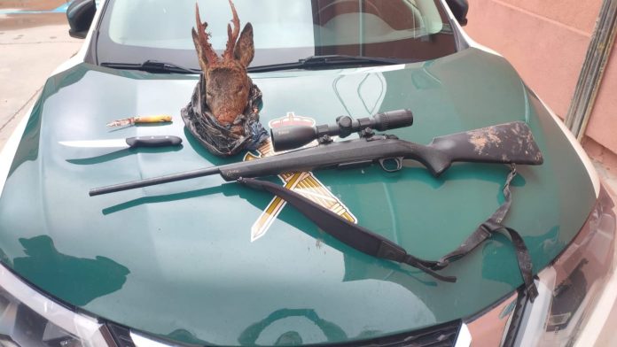 Los furtivos no se iban de vacío cuando fueron detenidos en la comarca de Molina. (Foto: Guardia Civil)