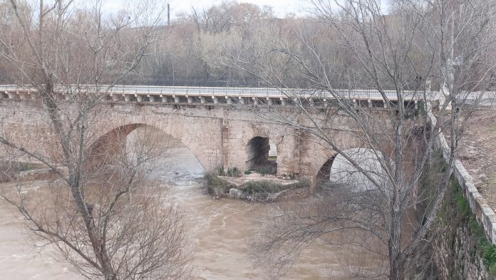 El río Henares, el pasado 14 de marzo de 2025. (Foto: La Crónic@)