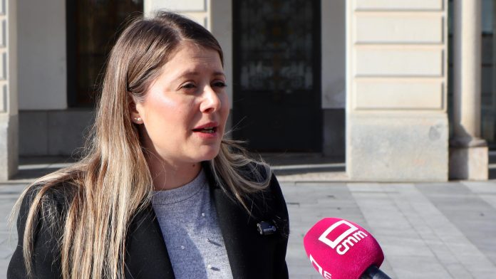 Itziar Asenjo, en el momento de hacer estas declaraciones en Guadalajara.