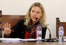 La alcaldesa de Sigüenza hace sus valoraciones sobre el incendio de la Sierra Norte María Jesús Merino, alcaldesa de Sigüenza, durante el pleno en el que se aprobaban los presupuestos municipales de 2025.