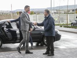 Pedro Sánchez y García Page en Guadalajara, en 2025.