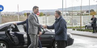 Pedro Sánchez y García Page en Guadalajara, en 2025.