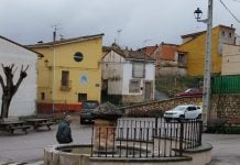 Guadalajara tiene más de 400 núcleos de población San Andrés del Congosto en la mañana del 10 de marzo de 2025, sin saber aún si serían evacuados o no los escasos vecinos de este pueblo. (Foto: La Crónic@)