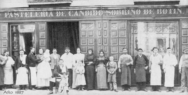 Imagen histórica de la tres veces centenaria Casa Botín.
