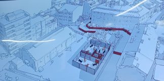 Así se ubicarán los corrales para el encierro en la campa del Mercado de Abastos. (Foto: La Crónic@)