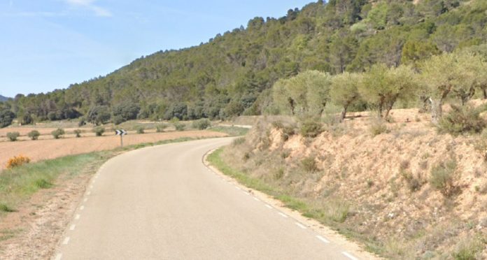 Estado de la GU-932 en Irueste en 2023. (Foto: Google Maps)