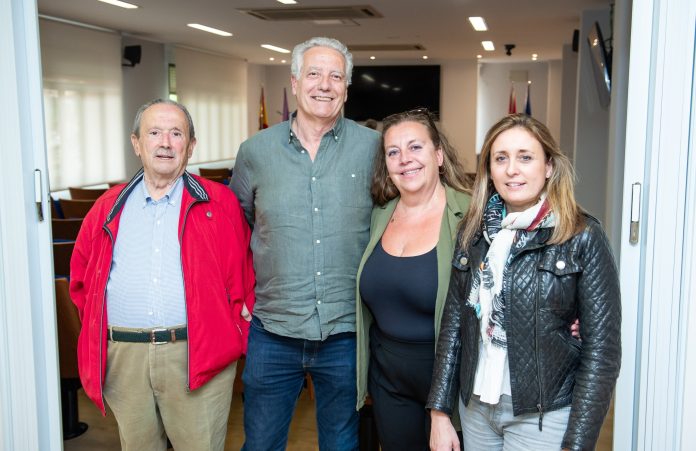 Balaguer, con parte de la candidatura ganadora.