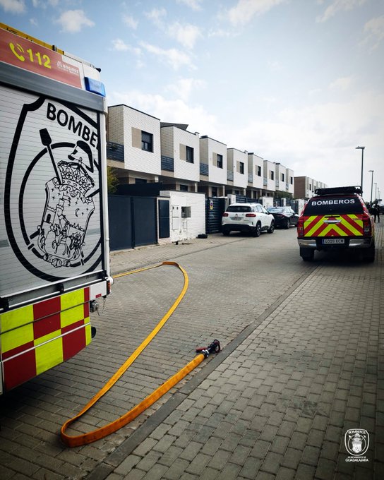Fuga de gas en Guadalajara. (Foto: Bomberos de Guadalajara)