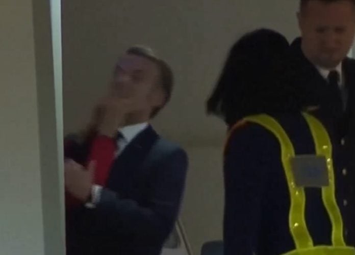 Los Macron, en su momento más indiscreto.