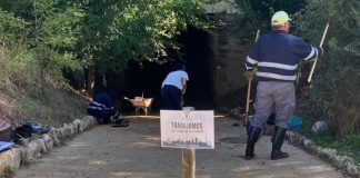 Trabajadores de planes de empleo en Guadalajara.
