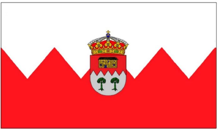 Así es la bandera recién estrenada de Condemios de Abajo.