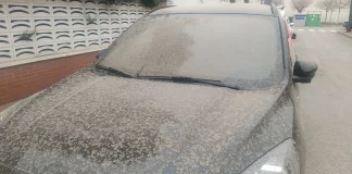 Consecuencia de una calima en Guadalajara, en imagen del archivo de La Crónic@. Es más probable que suceda el lunes que este domingo, según Aemet.