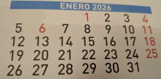 El año 2026 comienza con un "macro puente", como se comprueba en el calendario. (Foto: La Crónic@)