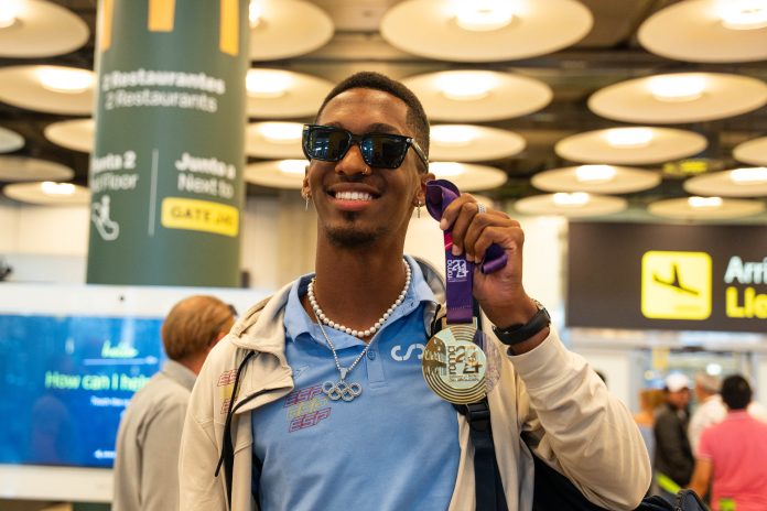 Hace ahora un año, Jordan Díaz volvía a Guadalajara con una de sus primeras medallas en Europa. Los éxitos continuaron poco después, incluso a un nivel mayor. (Foto: EP)