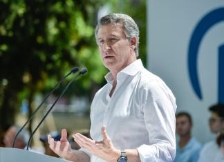 Feijóo le pone tarea a Guarinos y al resto de alcaldes del PP Feijóo en Guadalajara. (Foto: Rafael Martín / EP)