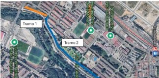 Corte temporal del camino junto al río Henares por los trabajos de limpieza y saca de madera. REMITIDA / HANDOUT por AYUNTAMIENTO Fotografía remitida a medios de comunicación exclusivamente para ilustrar la noticia a la que hace referencia la imagen, y citando la procedencia de la imagen en la firma 26/6/2025