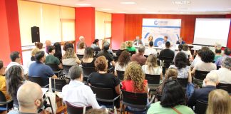 Asistentes a la jornada sobre facturación electrónica organizada este martes por CEOE Guadalajara.