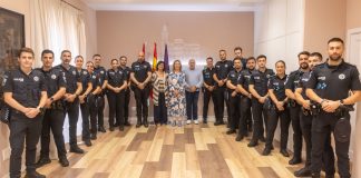 Los nuevos agentes de la Policía Local de Guadalajara fueron recibidos en el Ayuntamiento el 4 de junio de 2025.