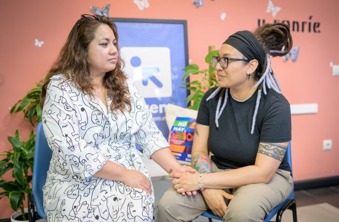 Cynthia Rivas y Liliana Villalta.