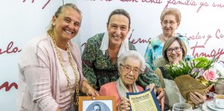 Guadalajara reconoce la trayectoria vital de Ana María Atares Soriano, nieta del alcalde Blas Soriano Palacín.