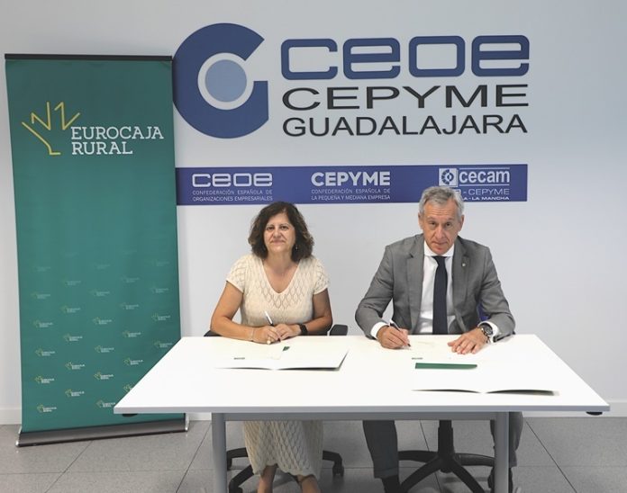 Eurocaja Rural y CEOE-CEPYME Guadalajara reafirman su compromiso con el tejido productivo y la actividad económica alcarreña REMITIDA / HANDOUT por EUROCAJA Fotografía remitida a medios de comunicación exclusivamente para ilustrar la noticia a la que hace referencia la imagen, y citando la procedencia de la imagen en la firma 21/7/2025