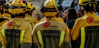 Bomberos forestales de la Comunidad de Madrid.