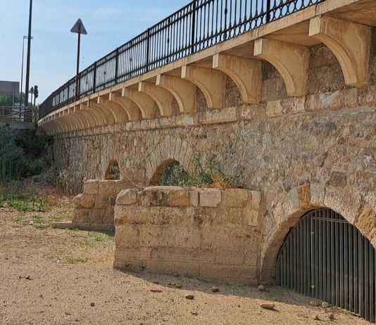 Vista parcial del puente árabe de Guadalajara. (Foto: Aike)