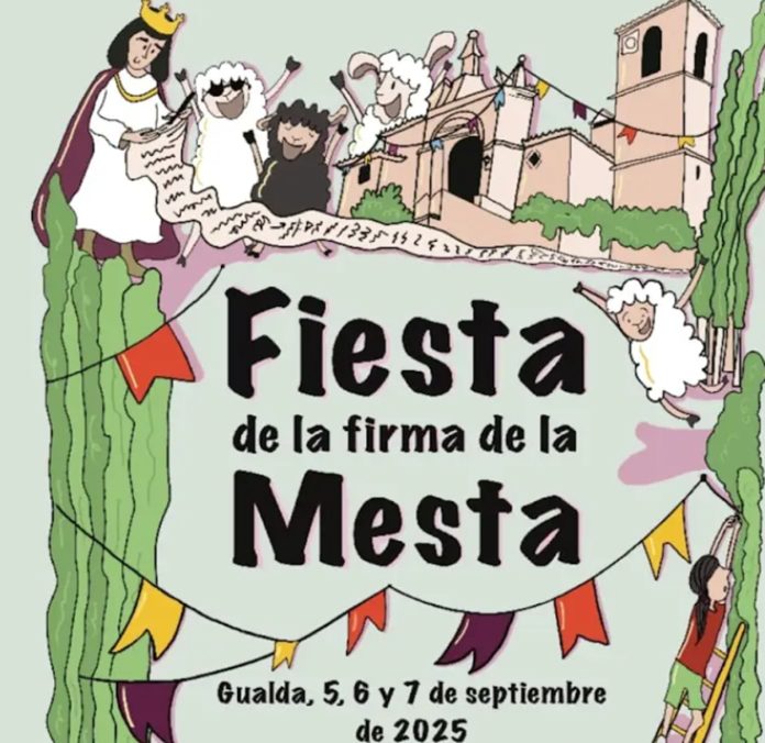 Cartel de la Fiesta de la Mesta, en Gualda.