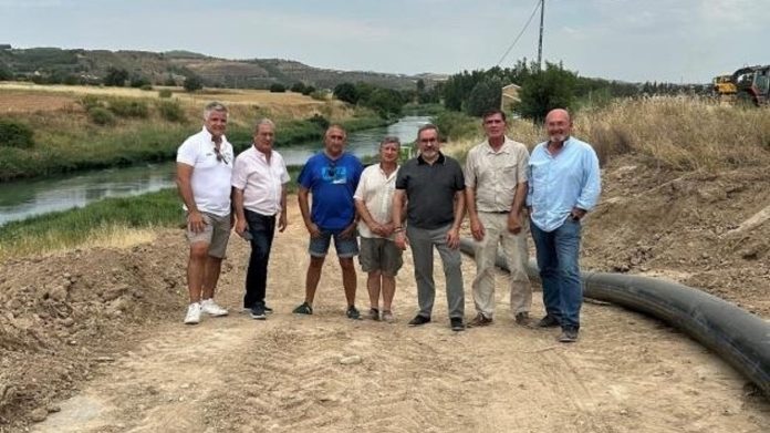 Visita a los regadíos de la Comunidad de Regantes Vega del Río Tajo en Almoguera.